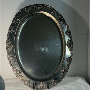 Elegant Silver  Platter 13 x 17 inches Vintage